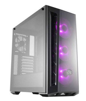 CARCASA COOLER MASTER Middle-Tower ATX, MasterBox MB520 RGB, w/ RGB controller, tempered glass, 3* 120mm RGB & 1* 120mm fan (incluse), I/O panel, black "MCB-B520-KGNN-RGB", COOLERMASTER
