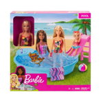 Set Papusa Barbie cu piscina, 3 ani+, Mattel