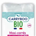 Dischete din bumbac BIO dreptunghiulare Carryboo