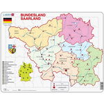 Puzzle Larsen - Bundesland: Saarland, 70 piese (K35-DE), Larsen