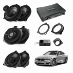 Pachet sistem audio Plug&Play Audison dedicat BMW K4E X4M A4E + Amplificator AP F8.9bit + Conectica dedicata, Audison