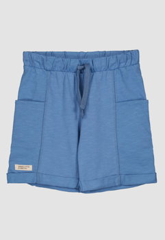 United Colors of Benetton, Pantaloni scurti de bumbac cu buzunare laterale, Albastru lavanda, 68 CM