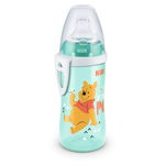 Cana Disney Active Nuk, 300 ml, polipropilena, tetina anticurgere, 12 luni+, Vernil