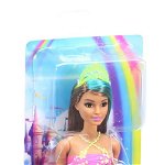 Papusa printesa cu coronita galbena Barbie Dreamtopia, Barbie