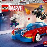 LEGO® Marvel - Masina de curse a Omului Paianjen vs Venom Green Goblin 76279, 227 piese