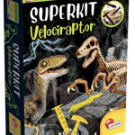 Experimentele micului geniu Kit Paleontologie Velociraptor, 7-12 ani, Lisciani