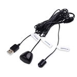 Prelungitor de telecomanda IR Cable Matters, pentru TV decodor, Incastrat, x-remote, USB, negru, 3 m