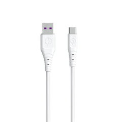 Cablu pentru incarcare si transfer de date Dudao TGL3T, USB la USB-C, 6A, 480Mbps, 1m, Alb        Cod produs: DUD-163671