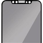Folie Protectie Sticla Securizata Full Body 3D Privacy Zmeurino pentru iPhone 11 Pro (Transparent/Negru), Zmeurino