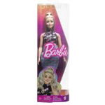 Barbie fashionista blonda cu borseta roz, Barbie, 