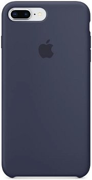 Husa de protectie Apple pentru iPhone 8 Plus / iPhone 7 Plus, Silicon, Midnight Blue