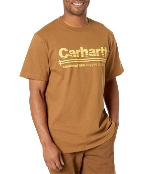 Imbracaminte Barbati Carhartt Relaxed Fit Heavyweight Short Sleeve Outdoors Graphic T-Shirt Carhartt Brown, Carhartt