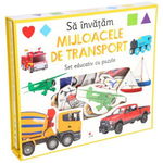 Sa invatam mijloacele de transport. Set educativ cu puzzle, Litera