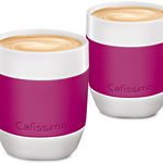 Set cani Cafea filtru, portelan, 250ml, 2 cani/set, berry, TCHIBO Cafissimo MINI