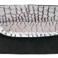 Pat Ortopedic Pentru Caini, Trixie Lino Vital, 60x45 cm, Negru/Gri, 37251