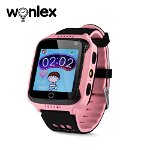 Ceas Smartwatch Pentru Copii Wonlex GW500s cu Functie Telefon, Localizare GPS, Camera, Lanterna, Pedometru, SOS – Roz, Car - Wonlex, Wonlex