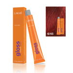 Lakme Gloss Vopsea de par demipermanenta fara amoniac blond inchis cupru mahon 6/45 60ml, Lakme