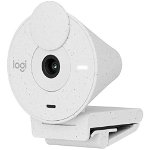 Camera Web Brio 300 Full HD 1080p RightLight 2 USB-C Alb, Logitech
