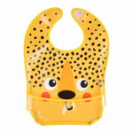 Canpol Babies, bavetă lavabilă cu buzunar, Hello Little, ghepard, de la 6 luni, 1 buc, 