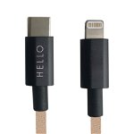 Design Letters Cablu de incarcare USB-C Lightning 1 m, Design Letters