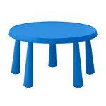 Masa pentru copii, interior/exterior, culoare albastru, 85 cm