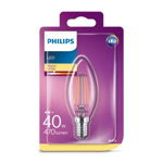 Bec led tip lumanare, E14, 40W, 470 lumeni, Classic, Philips