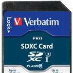 Card SDXC Pro 64GB VERBATIM, Class 10
