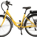 Bicicleta asistata electric JEEP City E-Bike JE-C28L, roata 28", motor 250W, viteza max 25 km/h, galben