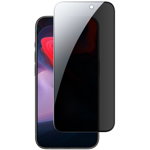 Folie pentru iPhone 15 Pro Tempered Glass Privacy Negru