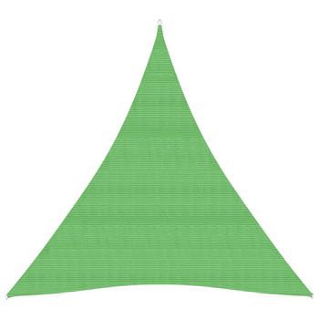 vidaXL Pânză parasolar, verde deschis, 4x5x5 m, HDPE, 160 g/m²