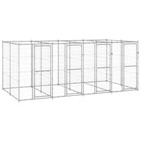 Gossi padoc pentru caini de exterior, 9,68 m2, otel galvanizat, Gossi
