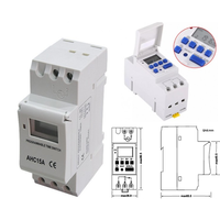 Botric - Ceas programator digital BHC-25A (montaj pe sina / 2module), Moon