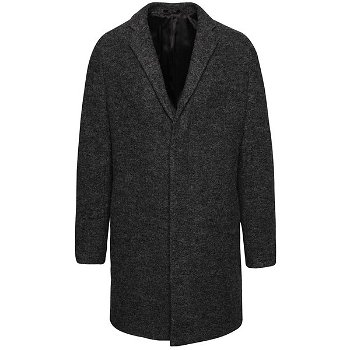 Palton gri inchis Selected Homme Brook Boucle