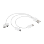 Cablu adaptor USB Galaxy Tab mini USB si micro USB alb, OEM