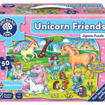 Puzzle Prietenii Unicornului UNICORN FRIENDS, Orchard Toys, 4-5 ani +, Orchard Toys