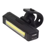 Lanterna bicicleta LED COB 100 lm acumulator reincarcabil USB 3 moduri iluminare fixare ghidon