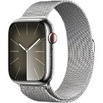 Apple SmartWatch Apple Watch S9, Cellular, 45mm Carcasa Stainless Steel Silver, Silver Milanese Loop, Apple