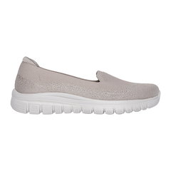 Skechers, Pantofi slip-on Graceful, Maro taupe deschis, 38