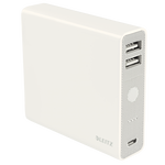 Baterie externa, cu USB, 12.000 mAh, alb, LEITZ Complete