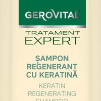 Sampon regenerant cu keratina – Gerovital Tratament Expert, 400 ml, Gerovital
