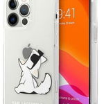 Protectie spate Karl Lagerfeld Choupette Eat pentru Apple iPhone 13 Pro Max (Transparent)