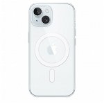 Husa de protectie Apple Clear Case with MagSafe pentru iPhone 15, Transparent