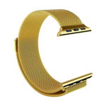 Curea Apple Watch 38mm Series 1,2,3,4 sau 5 de 40mm metalica gold tip Milanese cu inchidere magnetica, Smart Protection