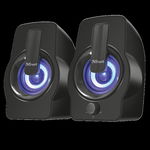 Boxe Stereo Trust Gemi RGB 2.0 Speaker, 6W, negru