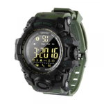 Smartwatch STAR EX16S, LCD FSTN iluminat, Waterproof IP67, Bluetooth v4.0, Baterie CR2032, Verde camuflaj