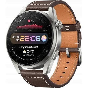 Ceas smartwatch Huawei Watch 3 Pro, 48mm, Classic, Brown Leather,