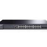 Switch tp-link t2600g-28mps(tl-sg3424p), carcasa metalica, rackabil