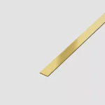 Profil Banda Decorativa Auriu Brush Otel Inoxidabil 15mm x 0.6mm x 2700mm, OEM