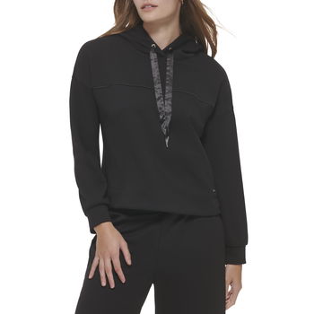 Imbracaminte Femei Calvin Klein Hoodie with Seam Detail Black, Calvin Klein