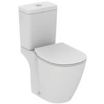 Rezervor WC ceramic Ideal STANDARD Connect Cube pentru combinare cu vas WC, dublă acționare, 3-6 l, alimentare laterală, alb